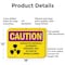 Signmission Radiation & Laser Sign, 12 in H x 18 in W, Aluminum, Rectangle OS-2PACK-CR-A-1218-L-10211 - alternate 4